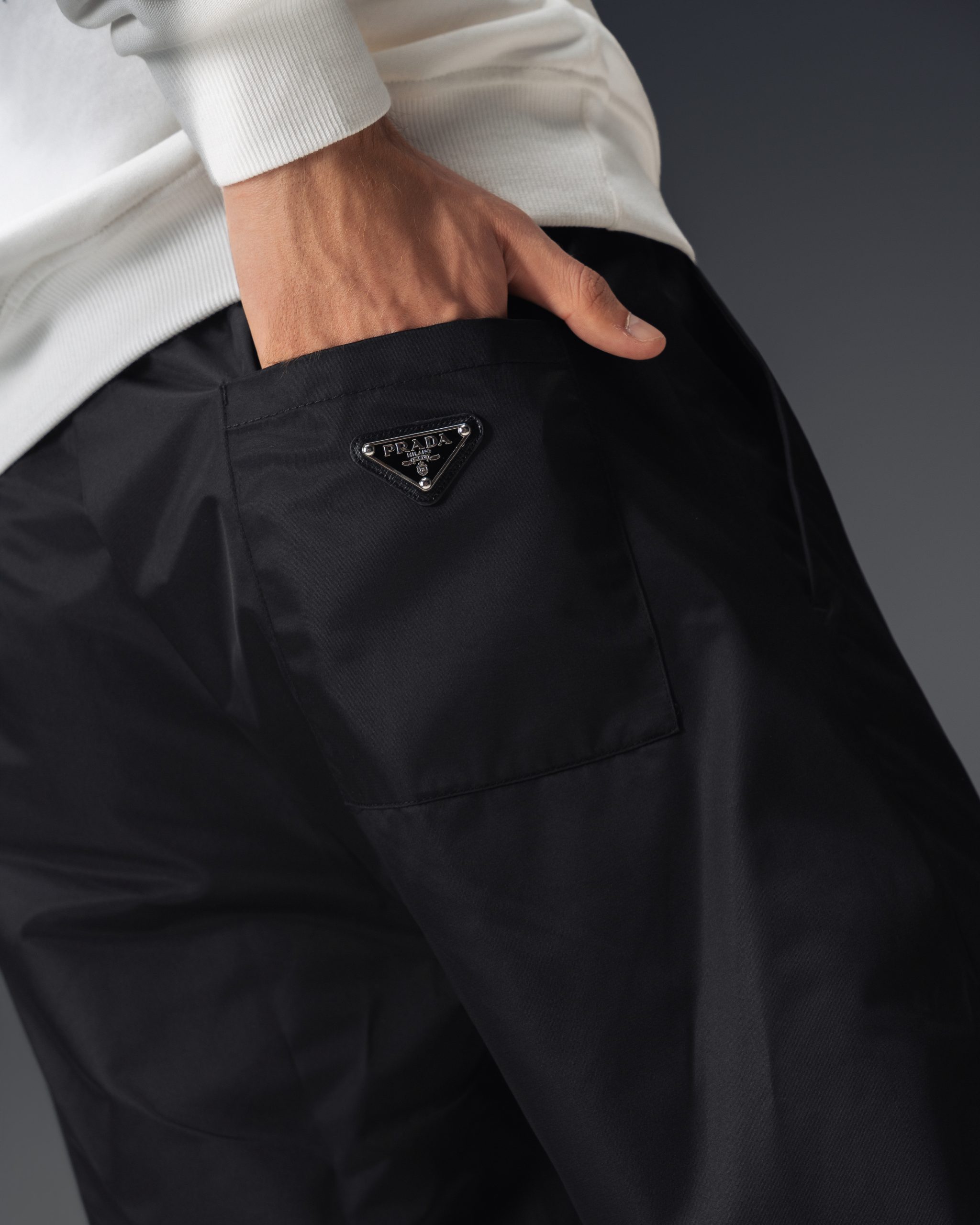 Prada Re-Nylon Black Pants