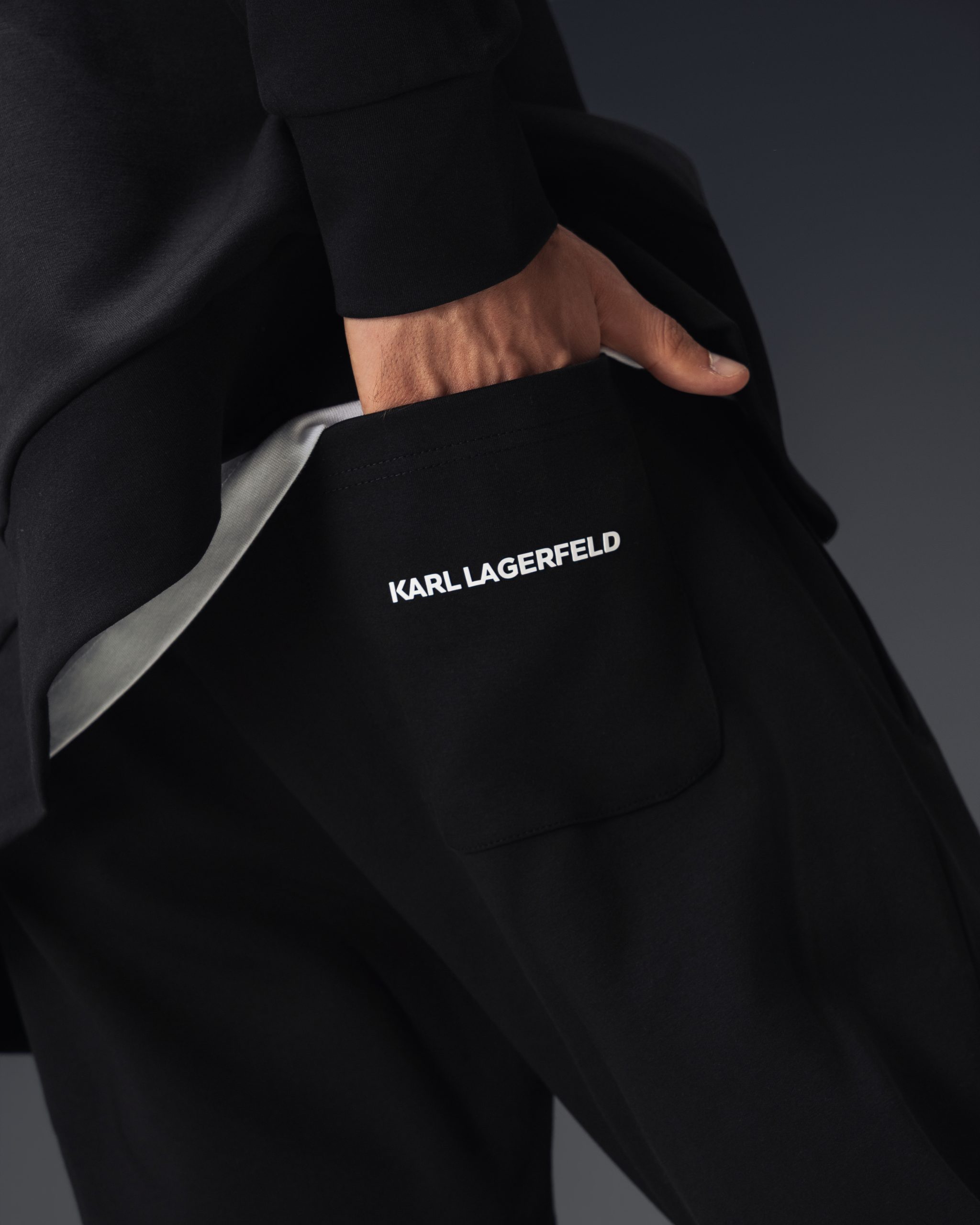 Karl Lagerfeld Logo Black Tracksuit