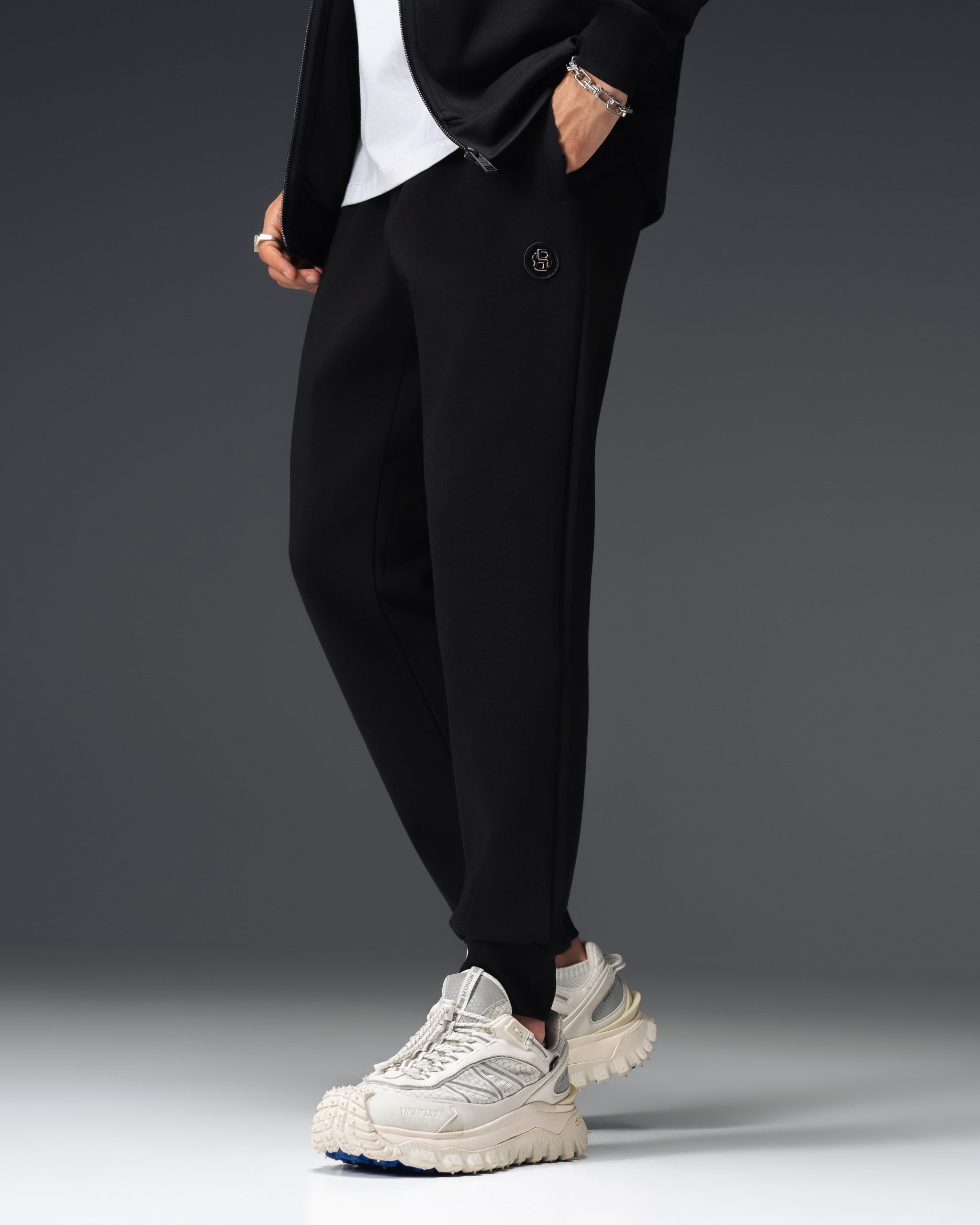 Boss Monogram Logo Black Tracksuit