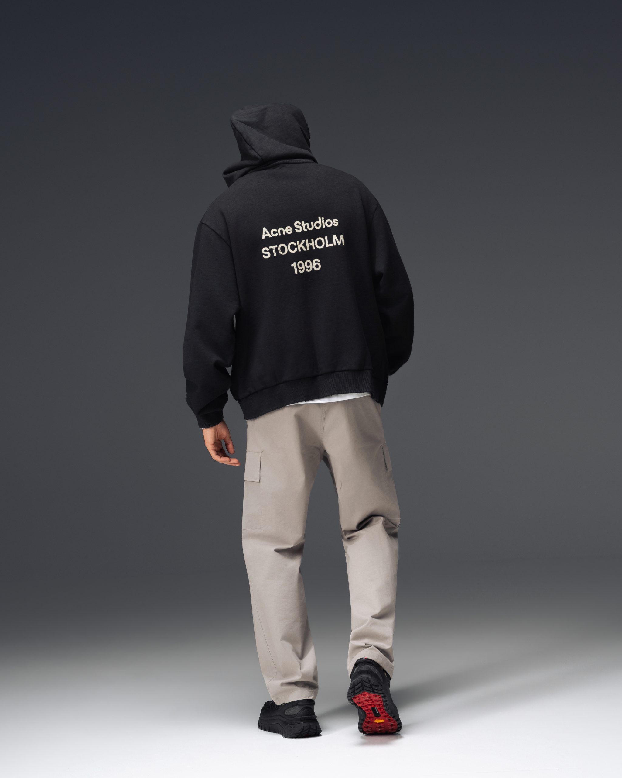 Acne Studios Stockholm 1996 Oversized Black Hoodie