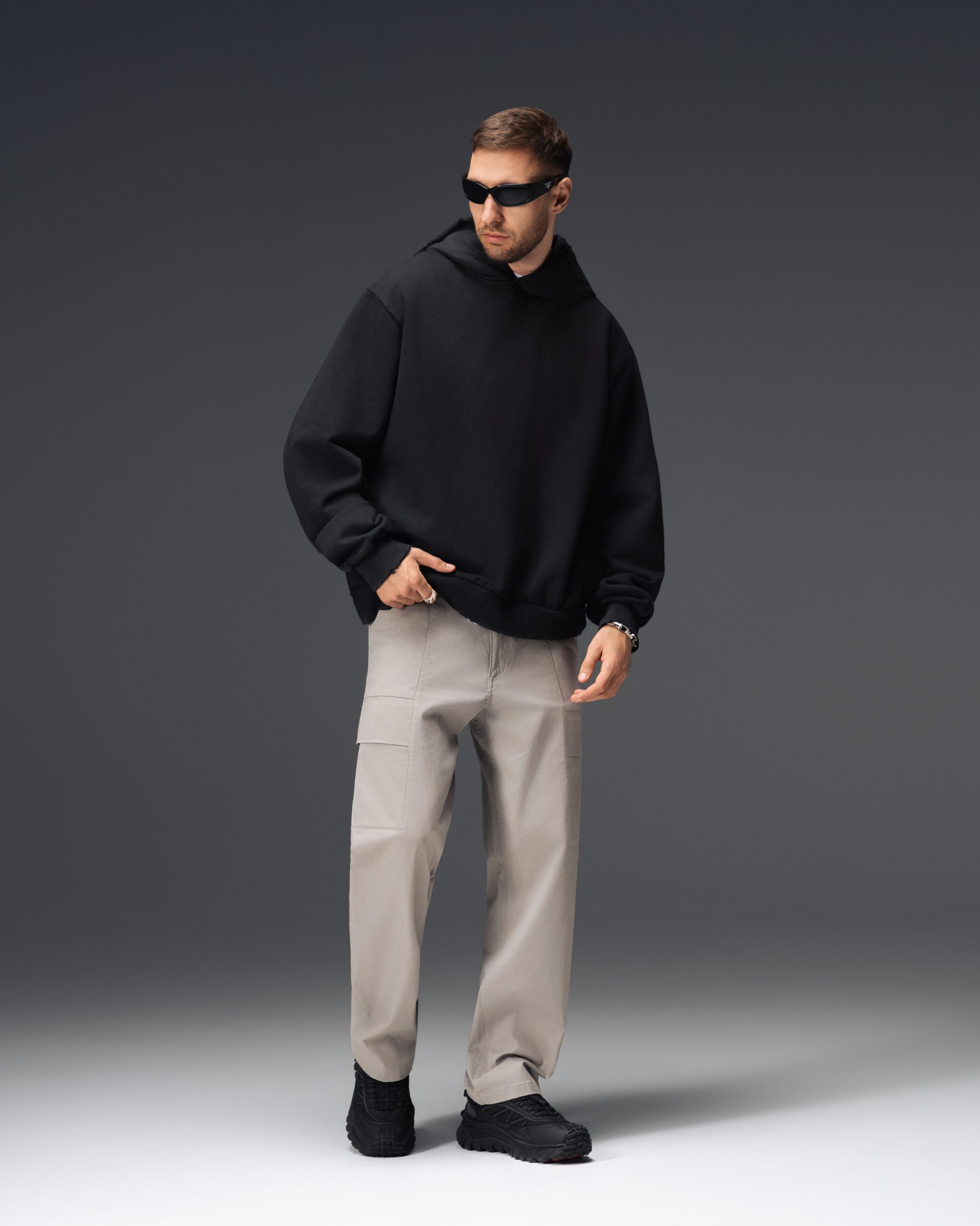 Acne Studios Stockholm 1996 Oversized Black Hoodie