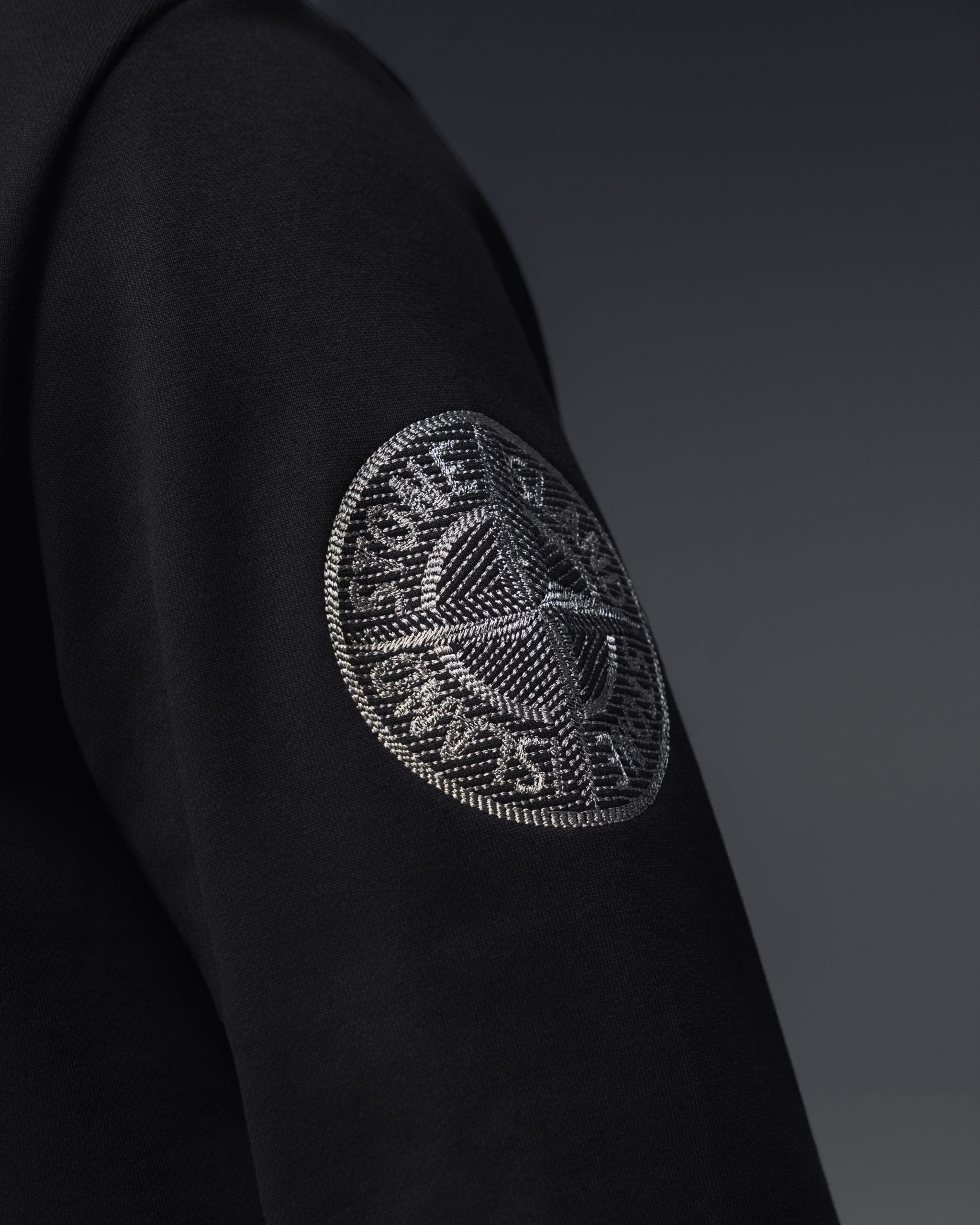 Stone Island Compass Logo Black Sweatshirt