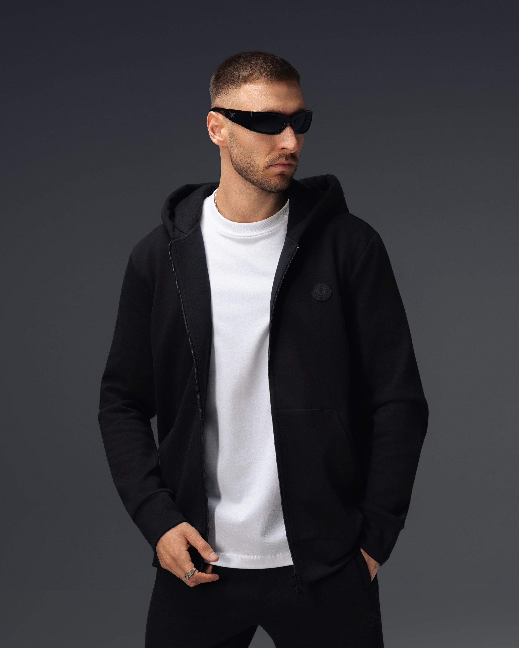 Moncler Total Black Tracksuit