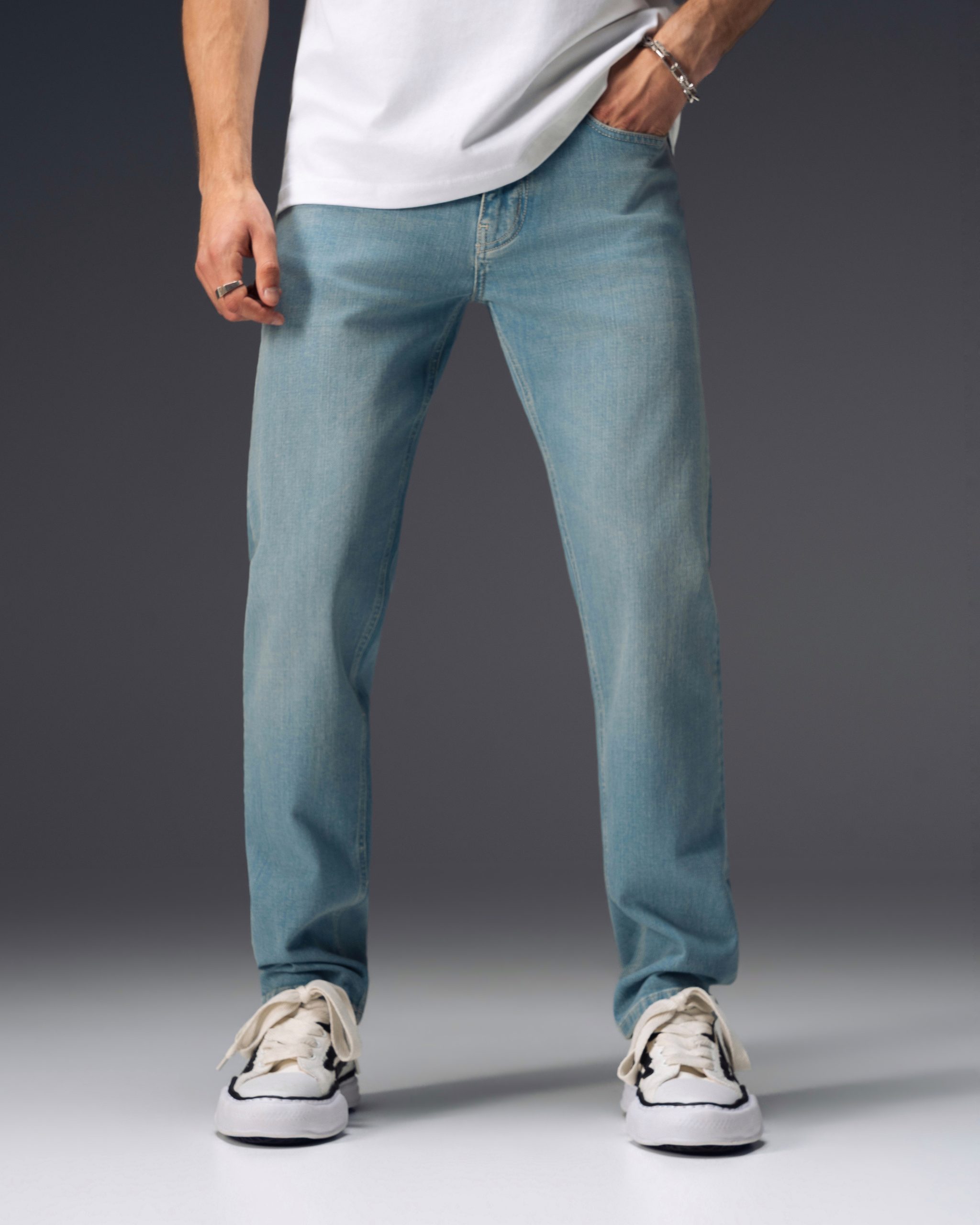 Dolce&Gabbana Light Blue Washed Regular Fit Jeans