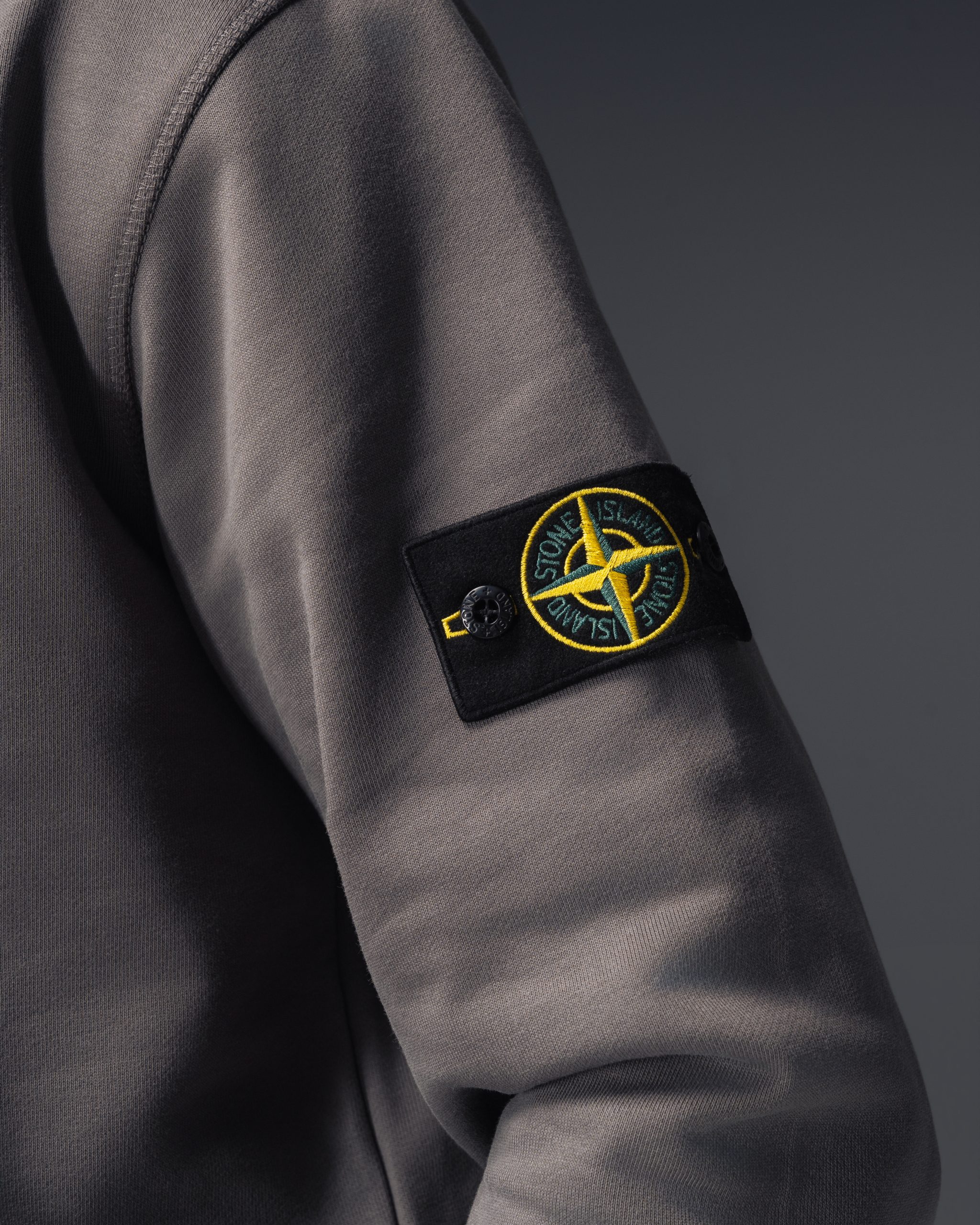 Stone Island Graphite Half-Zip Sweatshirt