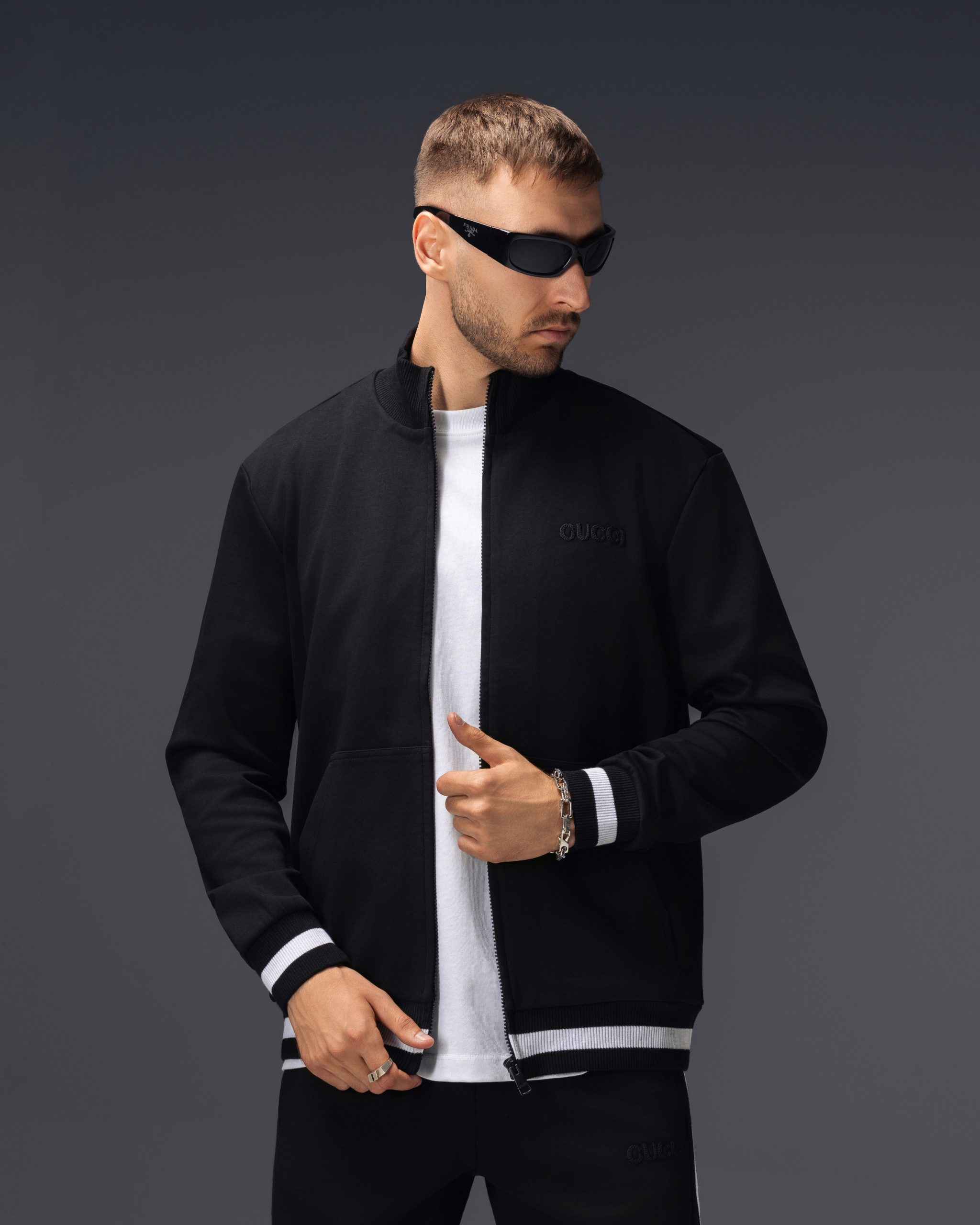 Gucci Black Stripe Tracksuit