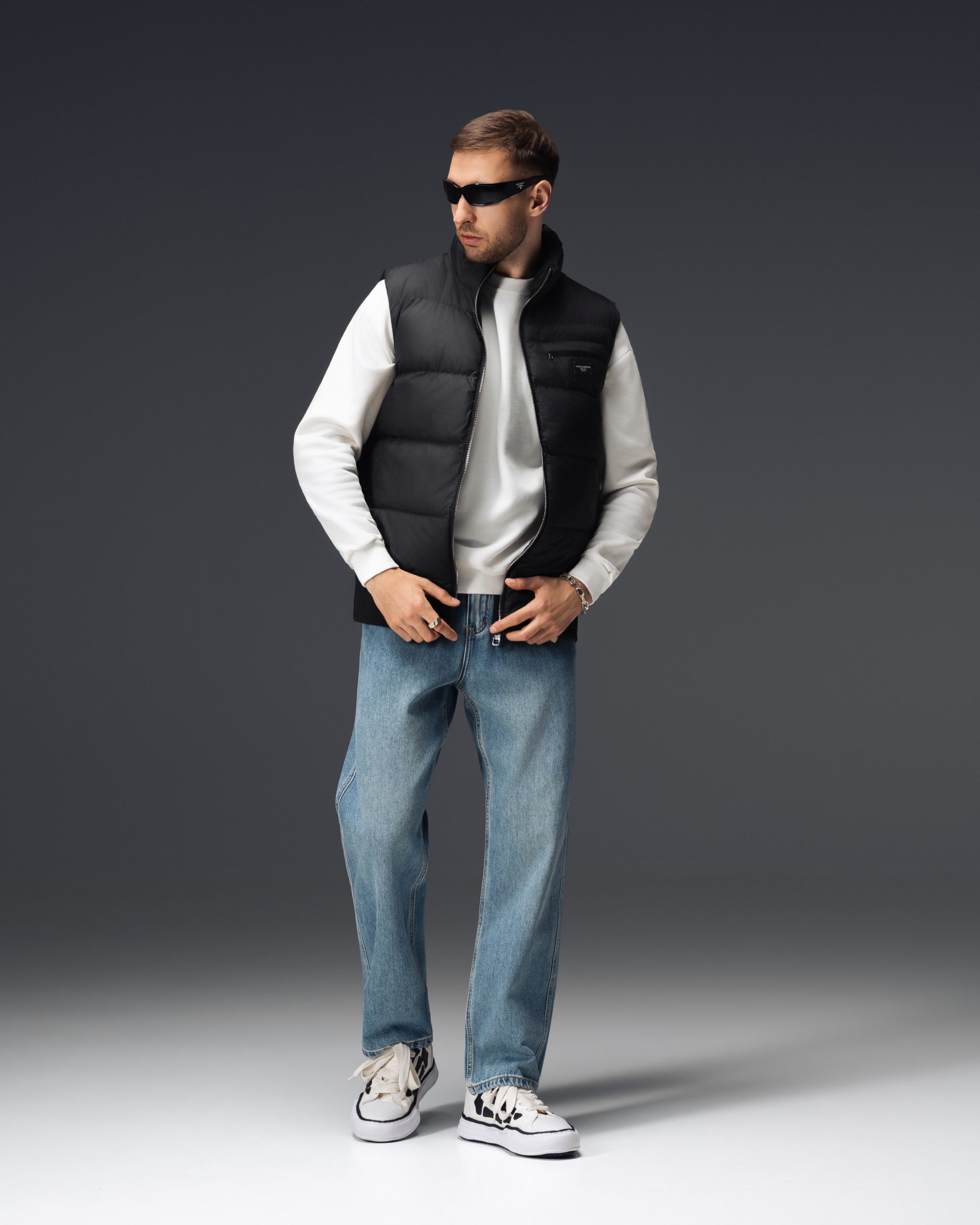 Dolce&Gabbana Black Puffer Vest