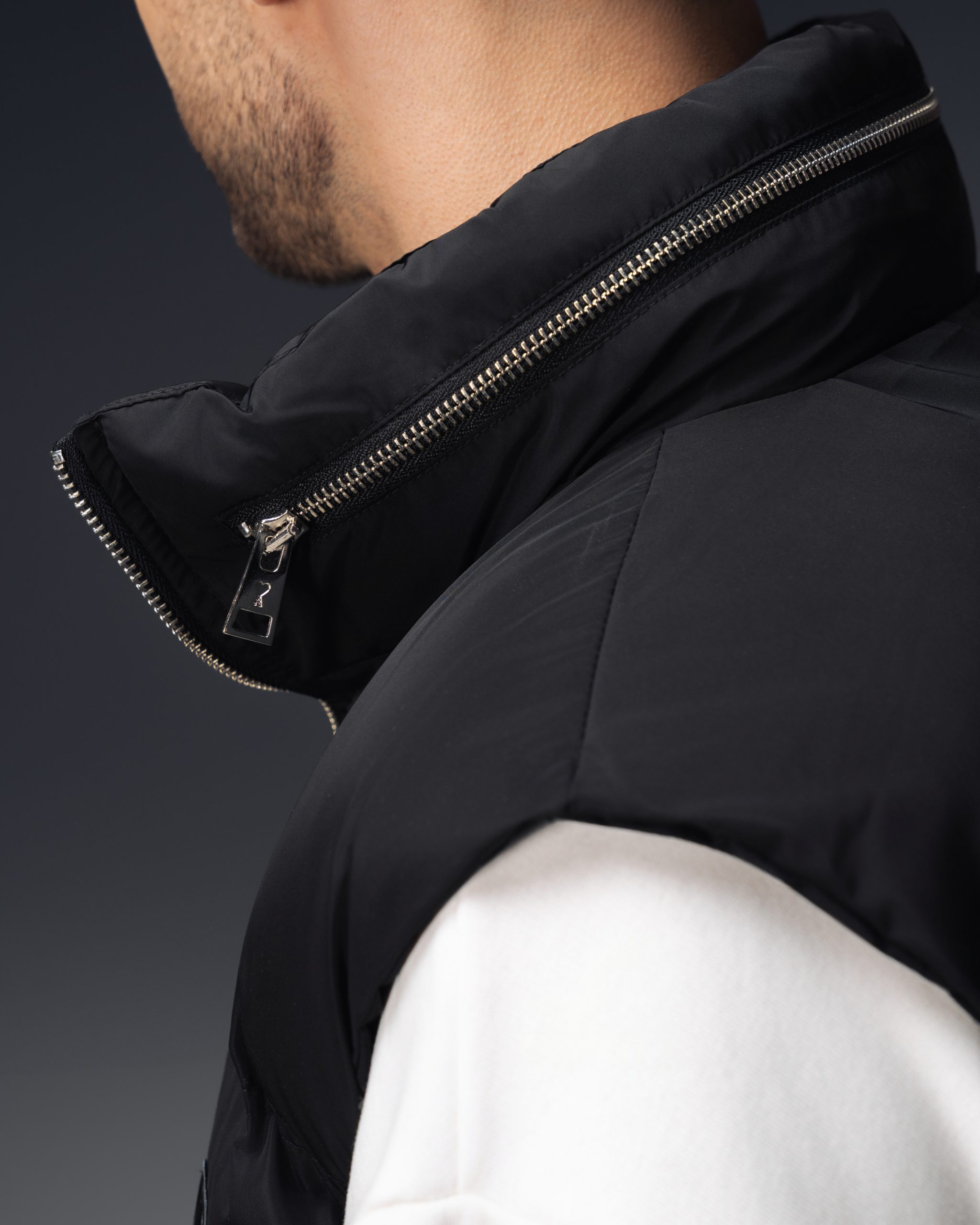 Ami Paris Ami de Coeur Black Puffer Vest