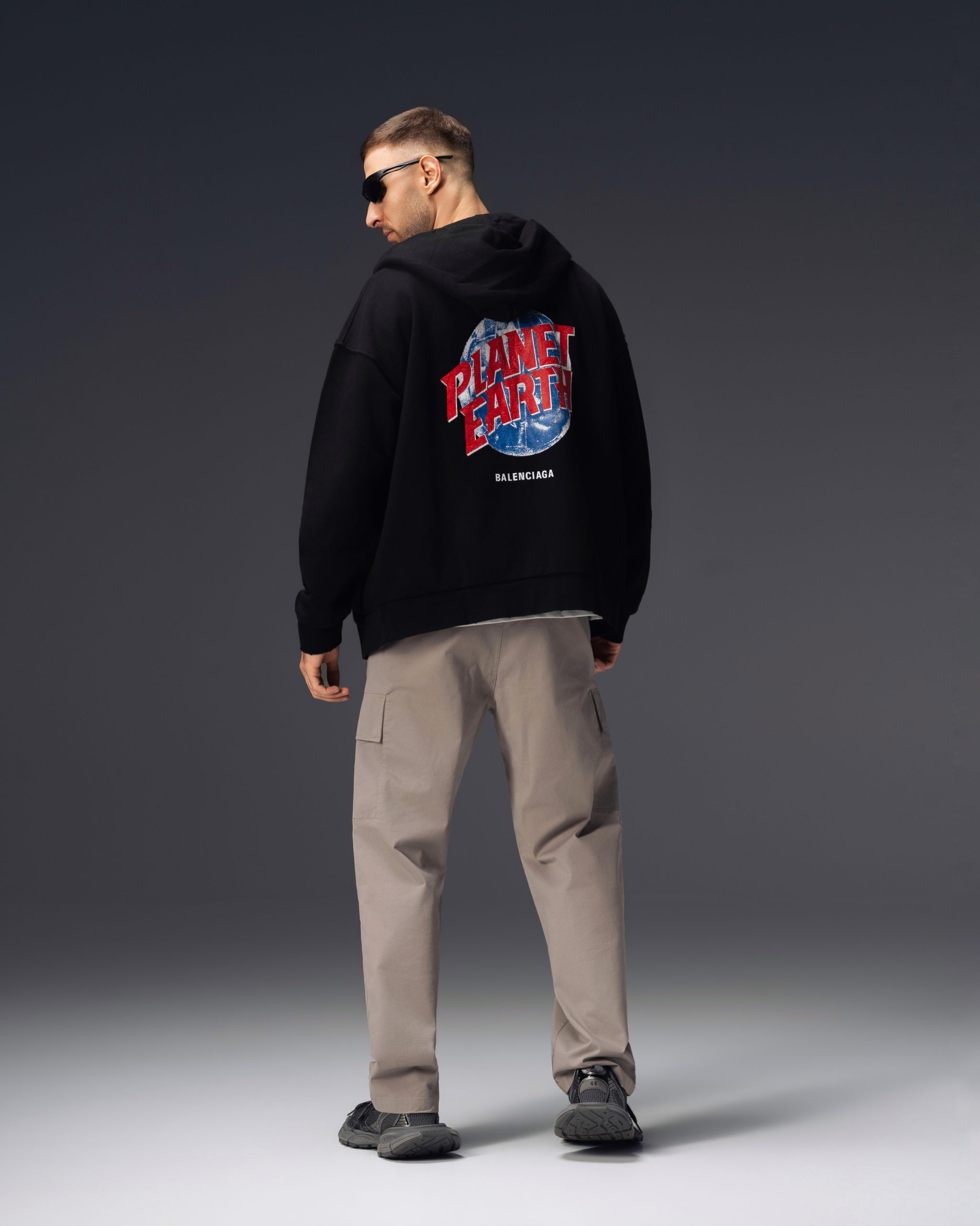 Balenciaga Planet Earth Oversize Hoodie