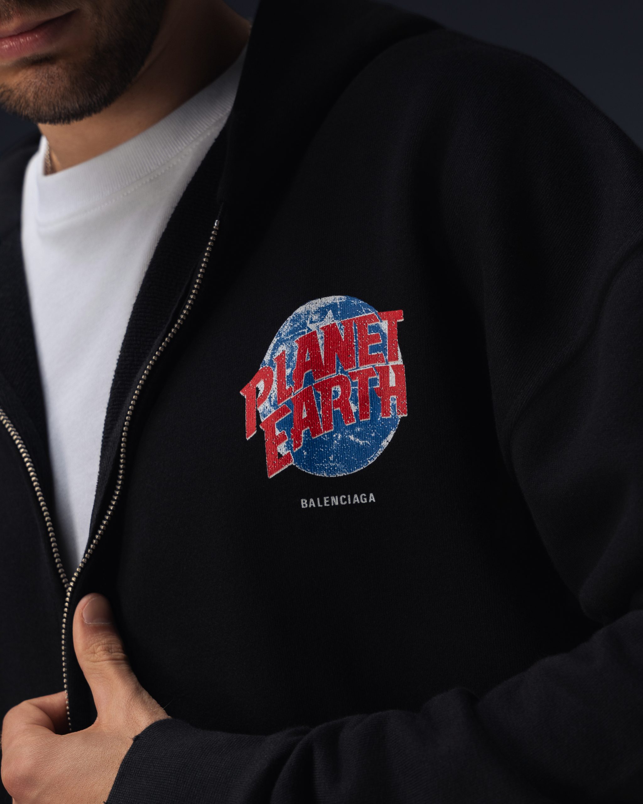Balenciaga Planet Earth Oversize Hoodie