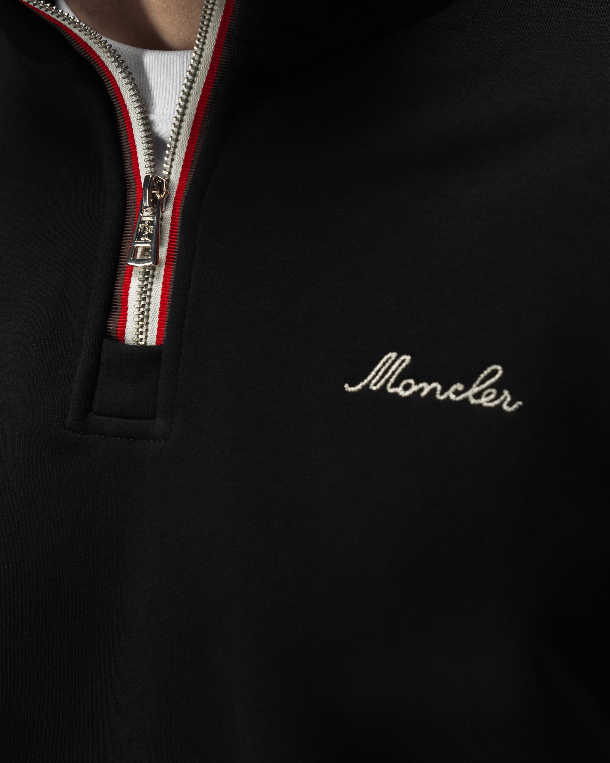 Moncler Tricolor Half-Zip Sweatshirt